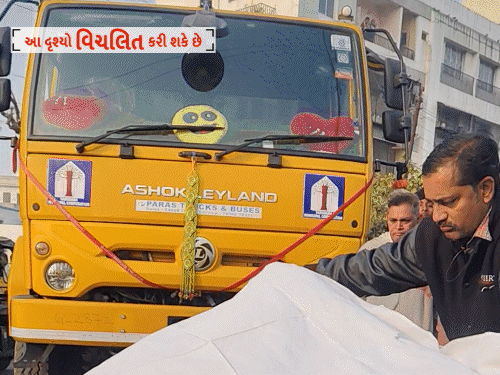 'I tried to stop the dumper, but it got stuck there': Dada crushed in front of my eyes; Vadodara Municipal Corporation (VMC) dumper driver flees after hit-and-run