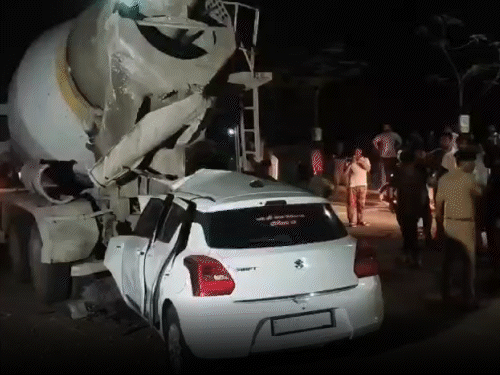 Uncle and nephew on their way back from Ram Darbar: Uncontrollable car hits bike on Bhavnagar Ring Road, family cries