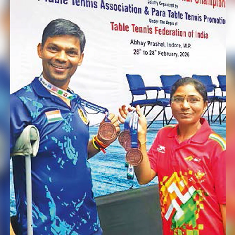 Divyang player from Kutch wins 3 bronze medals in National Championship