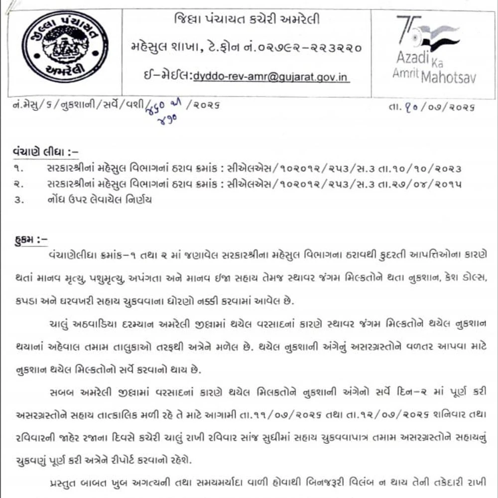 Bhaskar Exclusive: Instructions to continue district-taluka panchayat offices even on holidays