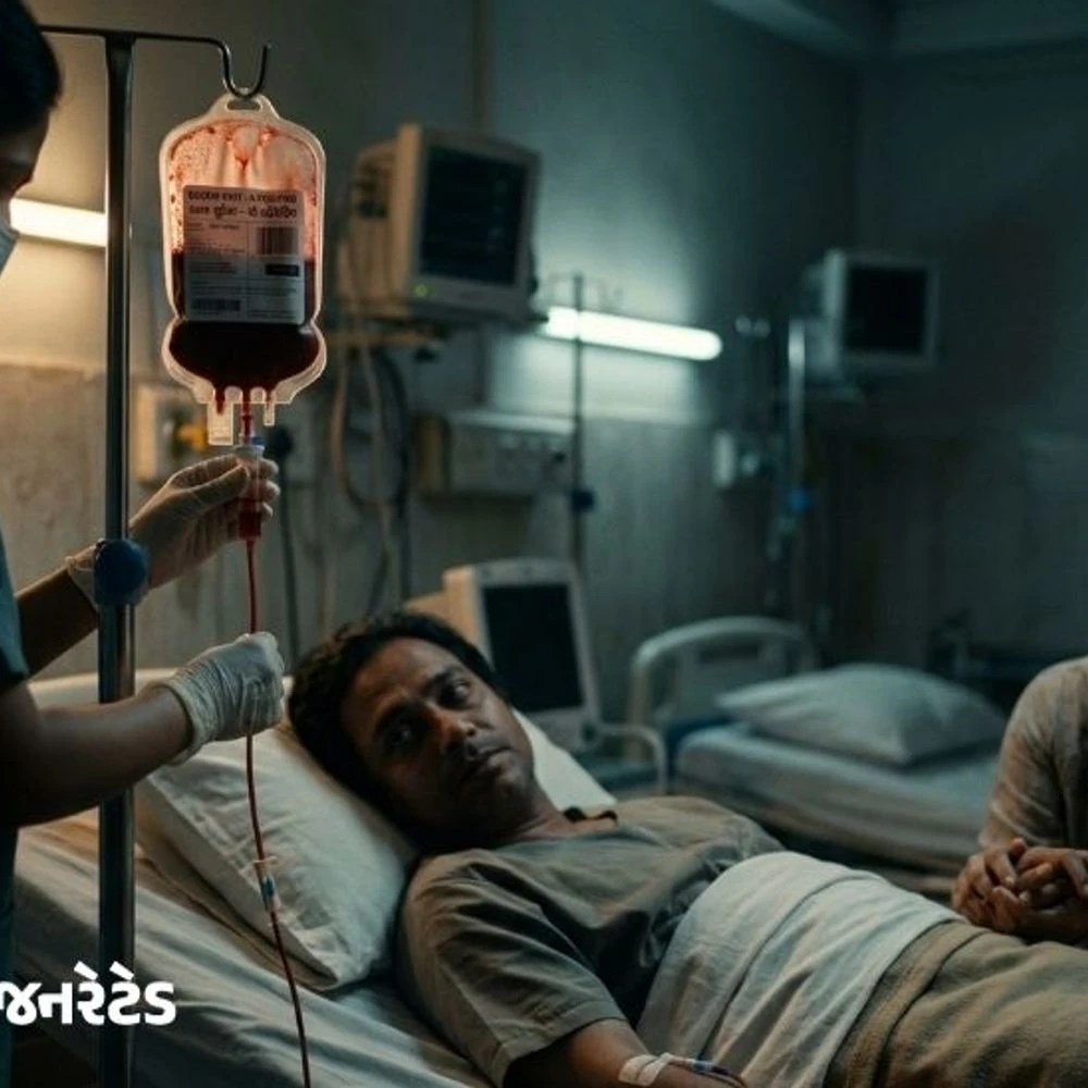 Speak up! Giving a bottle of another patient's blood group to a patient: Serious negligence at Gotri Hospital, RMO says - Notice to nursing staff, action will be taken till termination