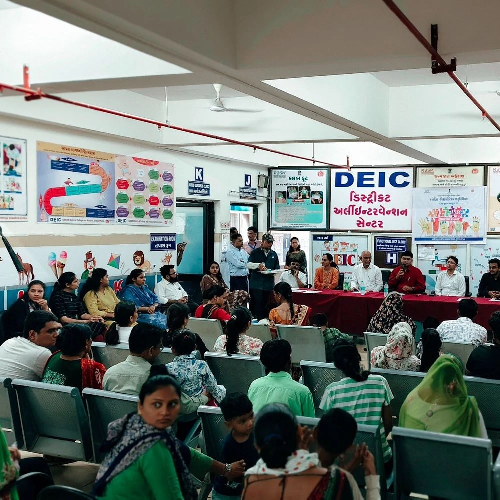 World Autism Day celebrated at Dharpur Civil: Games, snacks, kits distributed to children; Parents were guided