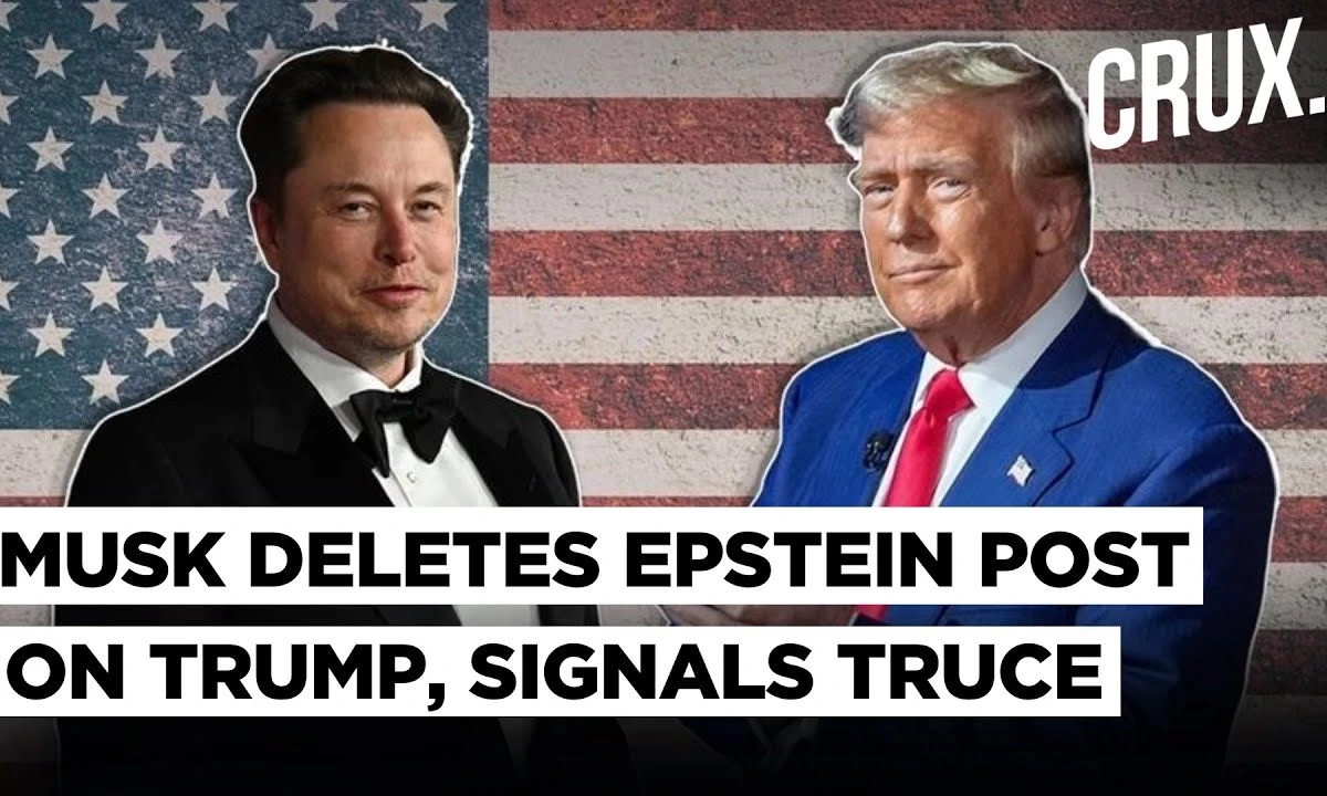Musk Deletes Explosive Trump-Epstein Post Amid Backlash, Hints at Reset To End white House Feud