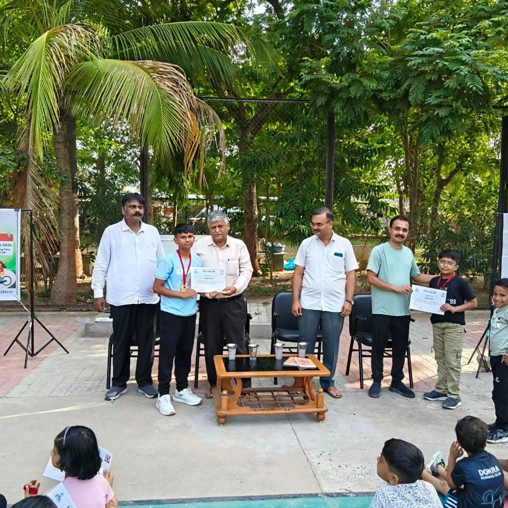 Krida Bharti organises cycle rally in Patan: 81 participants join, 7-day summer camp concludes