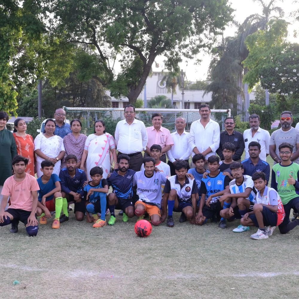 Visually impaired football camp concludes at Vallabhyanagar: Setu Trust's foundation day celebrated, Provost Dr. Inderjit Patel was present on the occasion
