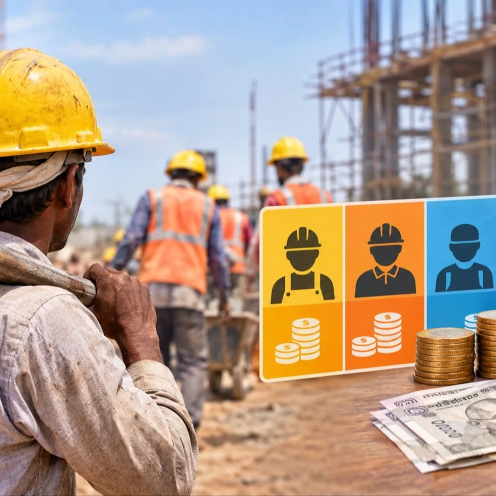 No increase in the wages of contract labourers!: The government has issued a new circular but the wage rates have been kept the same, the rate of April-September will be applicable from October