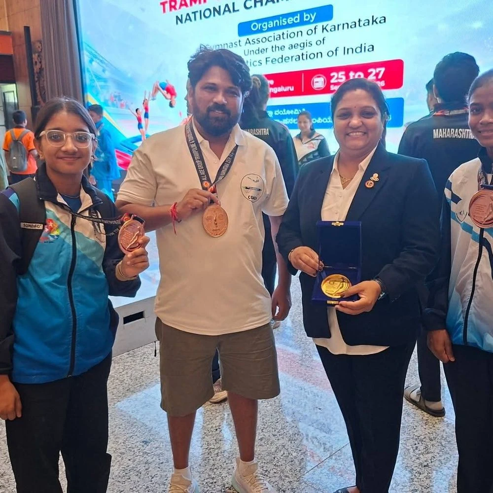 3 women athletes from Narmada win bronze in Trampoline Championship, Mittal Thakor enters final