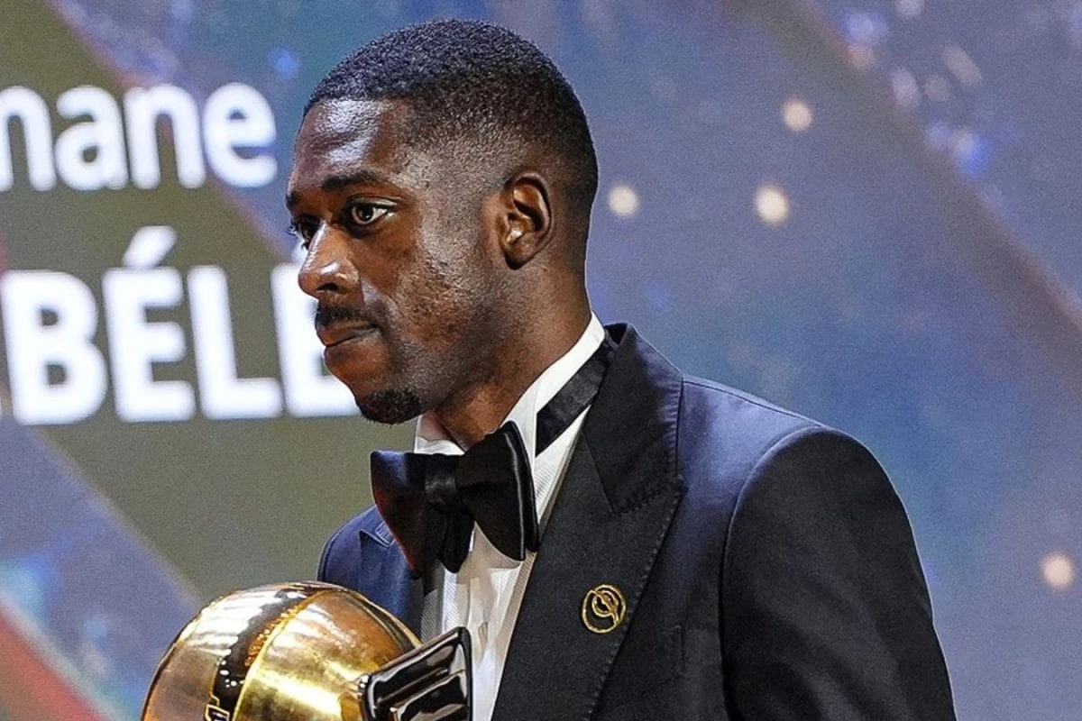 And Another One In The Trophy Cabinet! Ousmane Dembele Adds To Ballon d'Or, FIFA Best Tally With Globe Sport Award!